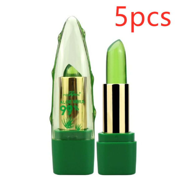 Aloe Vera Gel Color Changing Lipstick Gloss  Moisturizer Anti-drying Desalination Fine-grain Lip Blam Care - Image 9