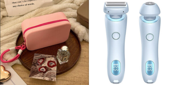 2 In 1 Hair Removal Epilator USB Rechargeable Trimmer Women Body Razor Face Leg Armpit Bikini Hand Pubic Shaver Hair Remover - Image 4